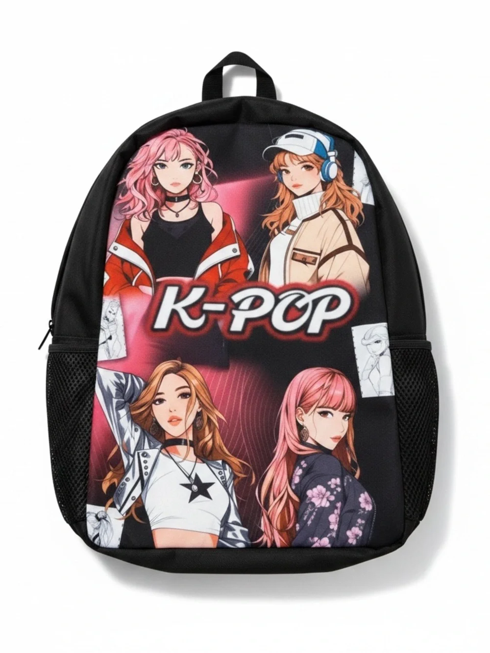 New K-Pop Demon Hunters Huntrix theme Backpack Theme Back to School